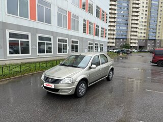 2013 Renault Logan I Рестайлинг, бежевый, 330000 рублей, вид 2