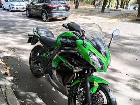 2015 Kawasaki ER-4F (Ninja 400R), зелёный, 450000 рублей, вид 3