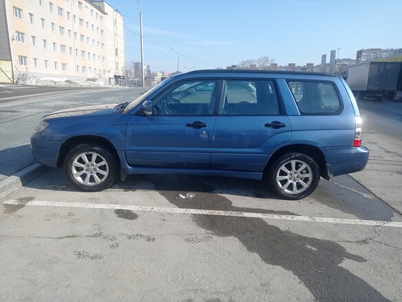 2007 Subaru Forester II Рестайлинг, синий, 700000 рублей - вид 7