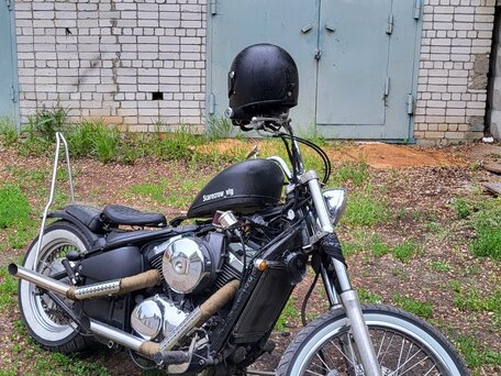 1996 Kawasaki VN400 Vulcan, чёрный, 280000 рублей, вид 2