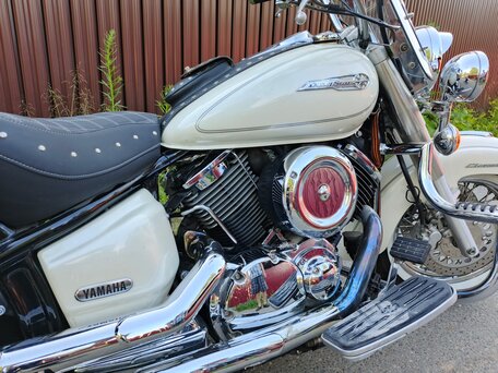 2001 Yamaha XVS650 Drag Star, белый, 666000 рублей, вид 2