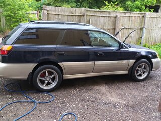2003 Subaru Outback II, синий, 860000 рублей, вид 4