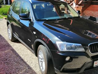 2013 BMW X3 20i xDrive II (F25), чёрный, 2800000 рублей, вид 3