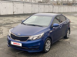 2016 Kia Rio III Рестайлинг, синий, 1095000 рублей, вид 2