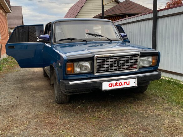 2009 Lada (ВАЗ) 2107, синий, 120000 рублей - вид 3