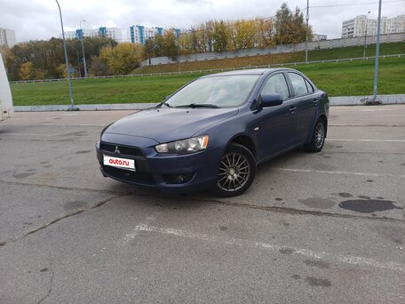 2008 Mitsubishi Lancer X, синий, 750000 рублей, вид 1