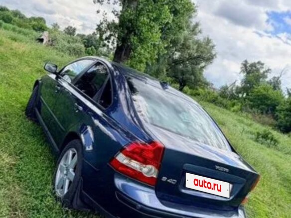 2007 Volvo S40 II, синий, 600000 рублей - вид 11