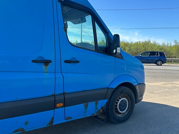 2007 Volkswagen Crafter, голубой, 1000000 рублей - вид 12