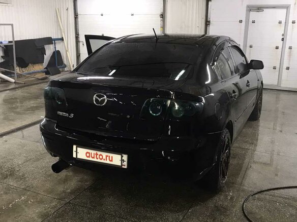 2008 Mazda 3 II (BL), чёрный - вид 3