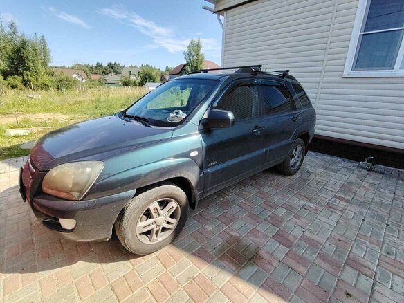 2008 Kia Sportage II, зелёный, 850000 рублей - вид 6