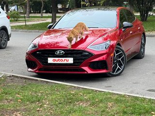 2021 Hyundai Sonata N-Line VIII (DN8), красный, 2750000 рублей, вид 3