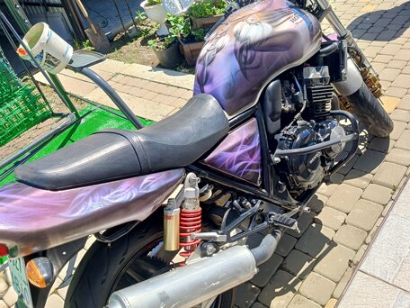 1997 Honda CB 400 Super Four, серебристый, 270000 рублей, вид 3