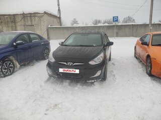 2011 Hyundai Solaris I, чёрный, 585000 рублей, вид 2
