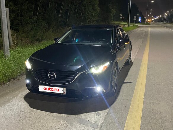 2018 Mazda 6 III (GJ) Рестайлинг, чёрный, 2350000 рублей - вид 3