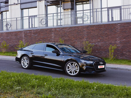 2021 Audi A7 45 TFSI II (4K), чёрный, 4380000 рублей, вид 5