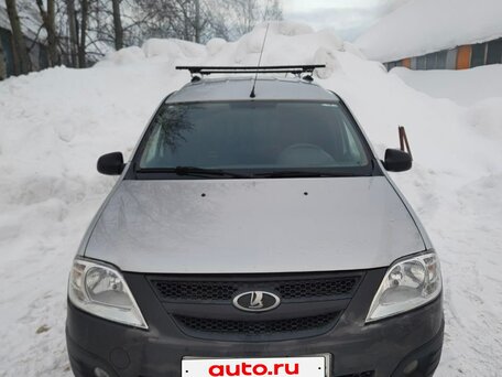 2013 LADA (ВАЗ) Largus, серебристый, 800000 рублей, вид 2