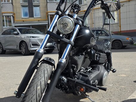 2006 Harley-Davidson Street Bob, чёрный, 820000 рублей, вид 5