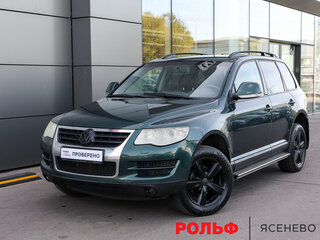 2008 Volkswagen Touareg I Рестайлинг, зелёный, 949000 рублей, вид 1