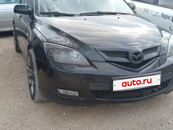 2008 Mazda 3 I (BK) Рестайлинг, чёрный