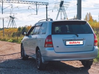 2001 Toyota Corolla Fielder IX (E120, E130), серебристый, 600000 рублей, вид 3