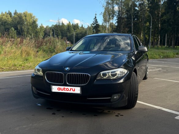 2012 BMW 5 серии 520d VI (F10/F11/F07), чёрный, 1590000 рублей