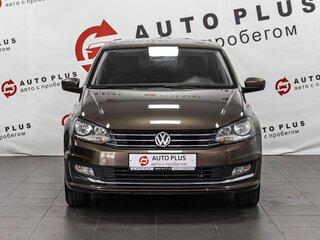 2016 Volkswagen Polo V Рестайлинг, коричневый, 1049000 рублей, вид 3