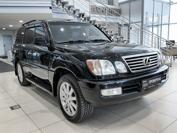 2000 Lexus LX 470 II, чёрный, 1400000 рублей - вид 2