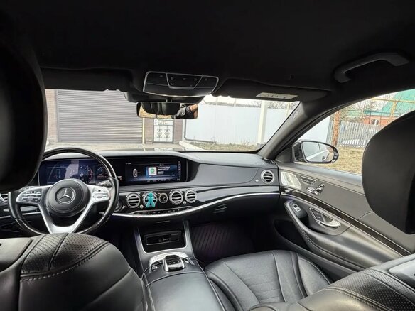 2018 Mercedes-Benz S-Класс 450 Long VI (W222, C217) Рестайлинг, чёрный, 3900000 рублей - вид 8