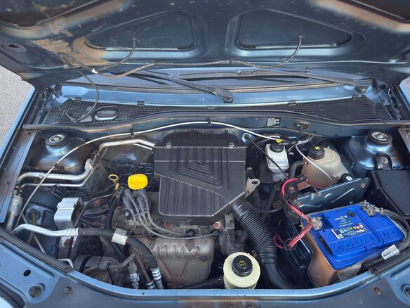 2013 Renault Logan I Рестайлинг, синий, 465000 рублей - вид 13