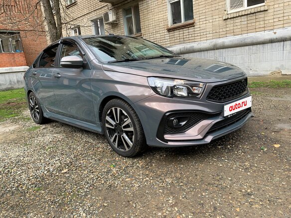2021 Lada (ВАЗ) Vesta I, серый, 1200000 рублей - вид 3