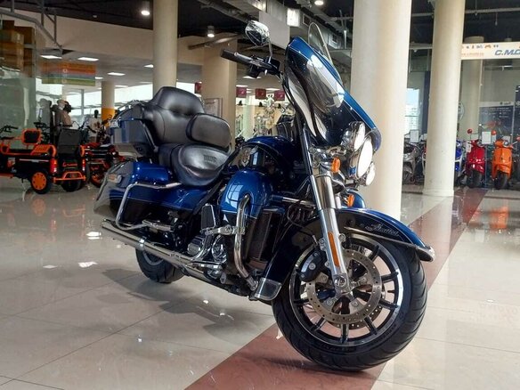 2017 Harley-Davidson Electra Glide, синий - вид 5