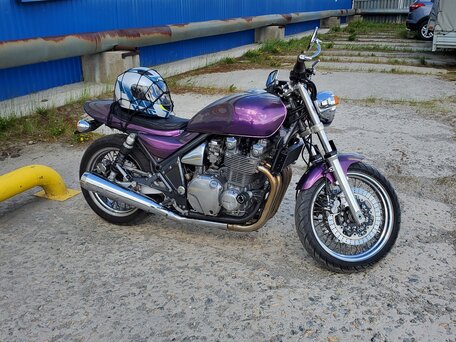2002 Kawasaki ZR 1100 Zephyr, фиолетовый, 300000 рублей, вид 3