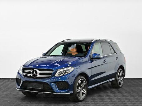 2016 Mercedes-Benz GLE 400 I (W166), синий, 3095000 рублей, вид 3