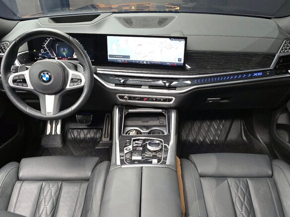 2024 BMW X6 40i III (G06) Рестайлинг, синий - вид 8