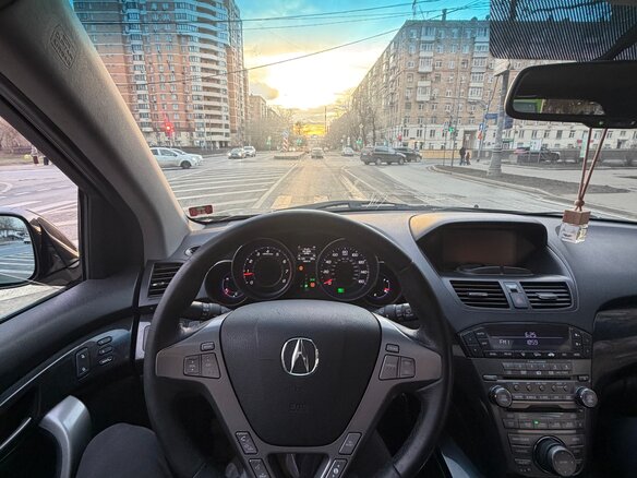 2008 Acura MDX II, чёрный - вид 8