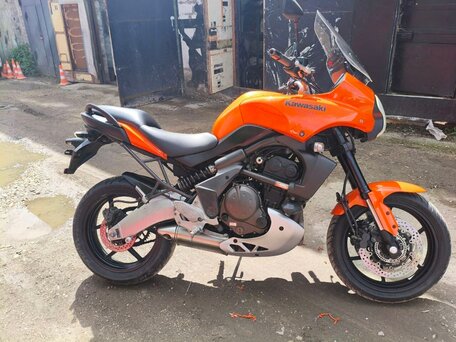2010 Kawasaki Versys 650, оранжевый, 375000 рублей, вид 4