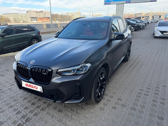 2022 BMW X3 M40d III (G01) Рестайлинг, серый, 10900000 рублей - вид 2