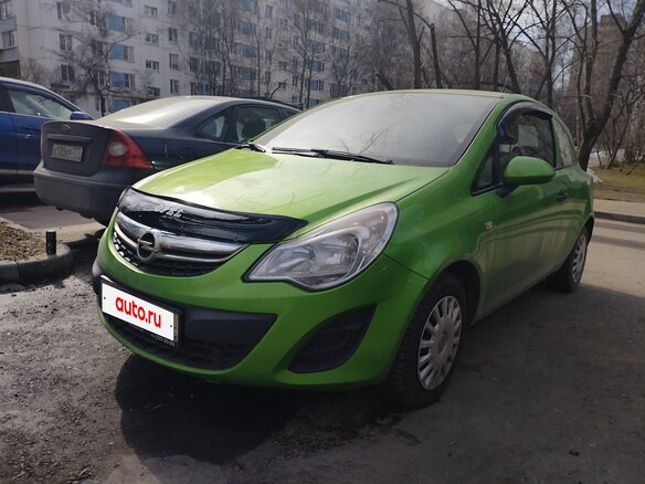 2012 Opel Corsa D Рестайлинг II, зелёный, 300000 рублей