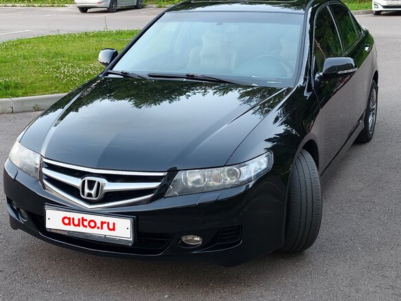 2007 Honda Accord VII Рестайлинг, чёрный - вид 3