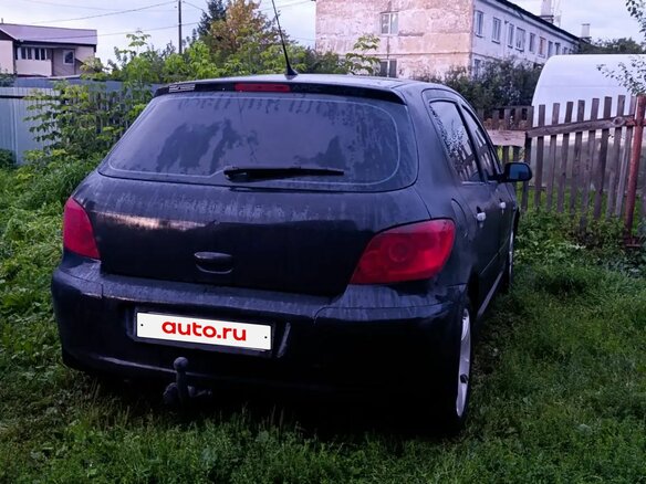 2006 Peugeot 307 I Рестайлинг, чёрный, 330000 рублей - вид 1
