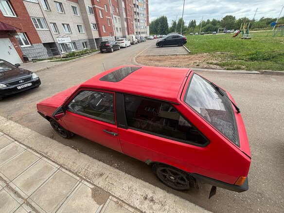 1991 Lada (ВАЗ) 2108 21086, красный, 100000 рублей - вид 3