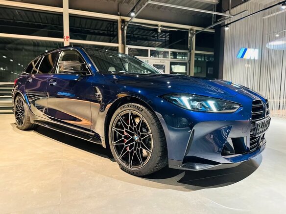 2026 BMW M3 Competition Package VI (G80) Рестайлинг, синий - вид 3
