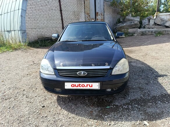 2008 Lada (ВАЗ) Priora I, чёрный, 194000 рублей - вид 1