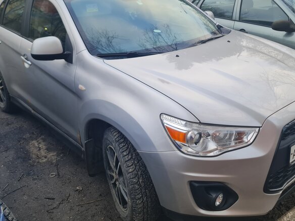2014 Mitsubishi ASX I Рестайлинг, серебристый, 950000 рублей - вид 6