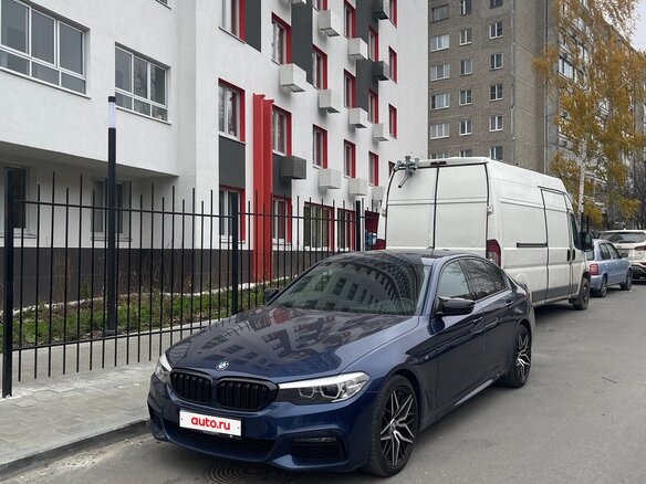 2018 BMW 5 серии 520d xDrive VII (G30/G31/G38), синий, 3100000 рублей