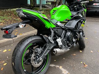 2017 Kawasaki ER-6F (Ninja 650R), зелёный, 745000 рублей, вид 3