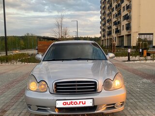 2005 Hyundai Sonata ТагАЗ IV (EF) Рестайлинг, серый, 400000 рублей, вид 2