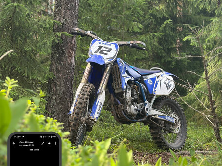 2005 Yamaha YZ250F, синий, 250000 рублей, вид 4