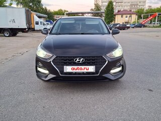 2018 Hyundai Solaris II, чёрный, 1183000 рублей, вид 3