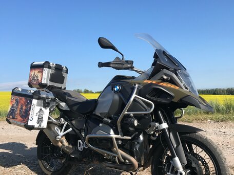 2014 BMW R 1200 GS Adventure, зелёный, 1000000 рублей, вид 4